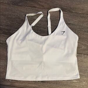 White Gymshark Everyday Shelf Cami Tank